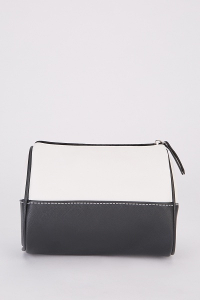 Image of Faux Leather Mono Cosmetic Bag