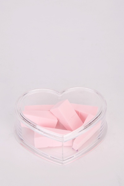 Image of Heart Cosmetic Clear Acrylic Case Organizer