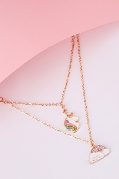 Novelty Pendant Girls Chain Necklace