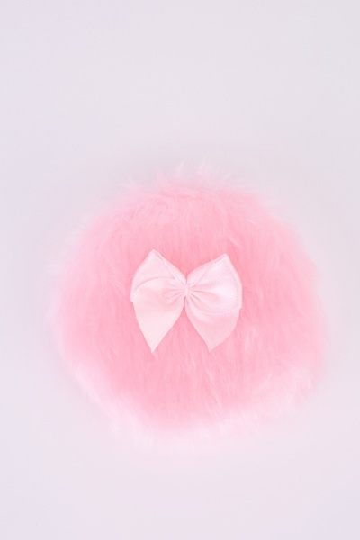 Image of Bow Detail Fluffy Powder Puff