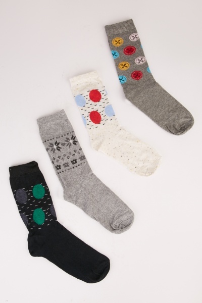 Mixed Patterned Women Socks