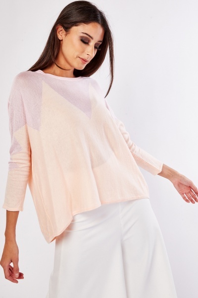 Two Tone Textured Top