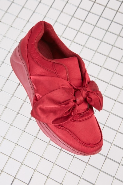 Sateen Knotted Trainers
