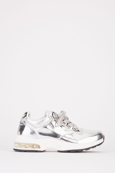 Metallic Contrasted Chunky Trainers