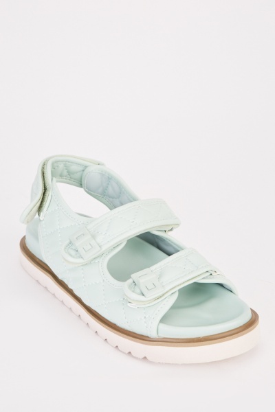 Slingback Quilted Sandals