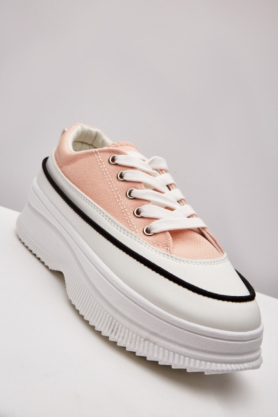Image of Chunky Platform Lace Up Trainers