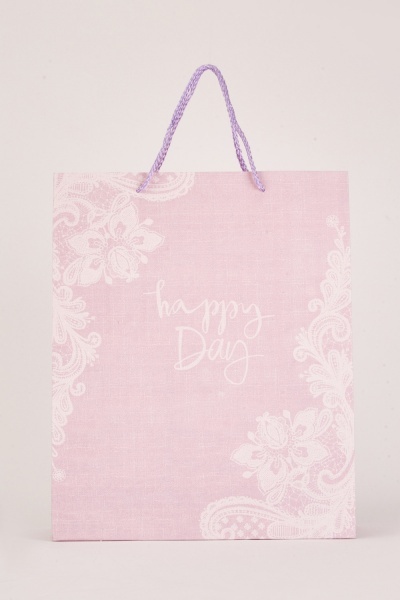 Happy Day Print Gift Bag