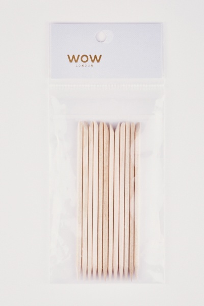Pack of 12 Wooden Manicure Sticks