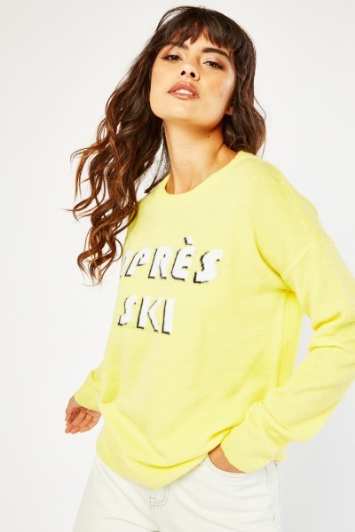 Image of Letter Knitted Jumper