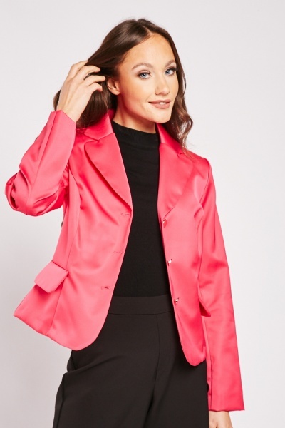 Image of Single Breasted Cropped Blazer