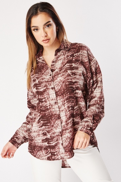 Image of Tie Dye Buttoned Shirt
