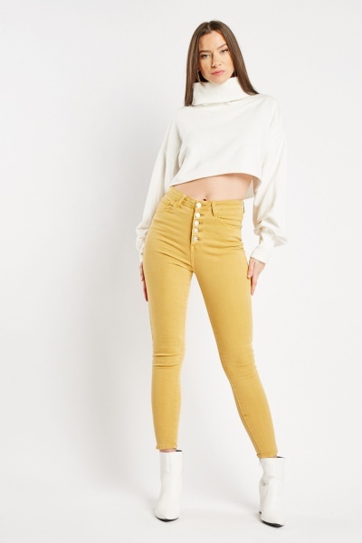 Image of Mustard Skinny Jeans