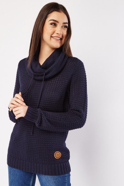 Image of Chunky Knit Cowl Neck Jumper