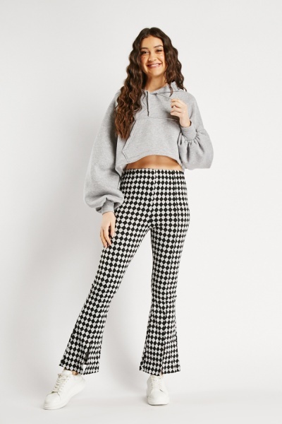 Front Slit Printed Trousers
