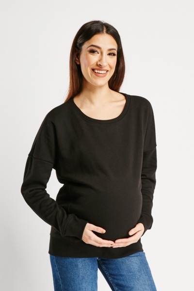 Image of Maternity Dropped Shoulder Sweater