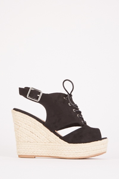 Cut Out Wedge Shoes