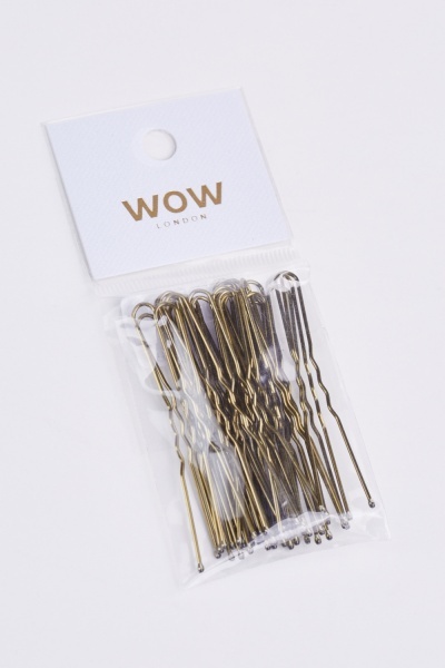 Pack Of 30 Metallic Hair Pins