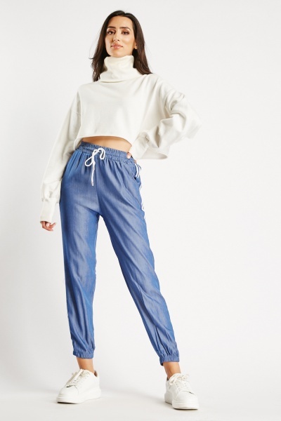 Double Striped Elasticated Trousers