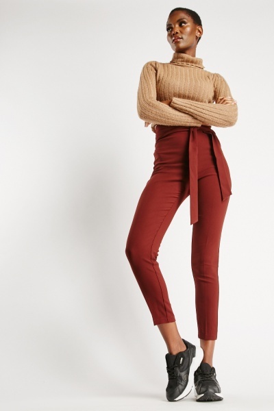 Shop Gerry Weber Red Tapered Trousers  Vanity Fair