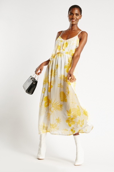 Maxi Floral Print Dress