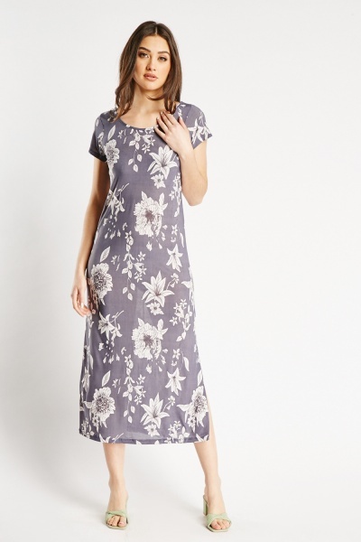 Floral Sheer Maxi Dress