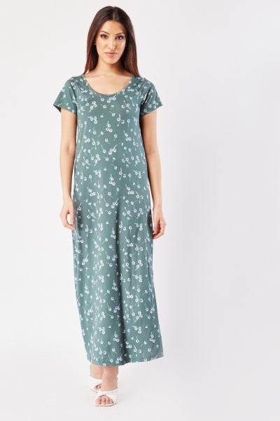Soft Touch Printed Maxi Dress