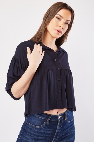 Dropped Shoulder Buttoned Shirt