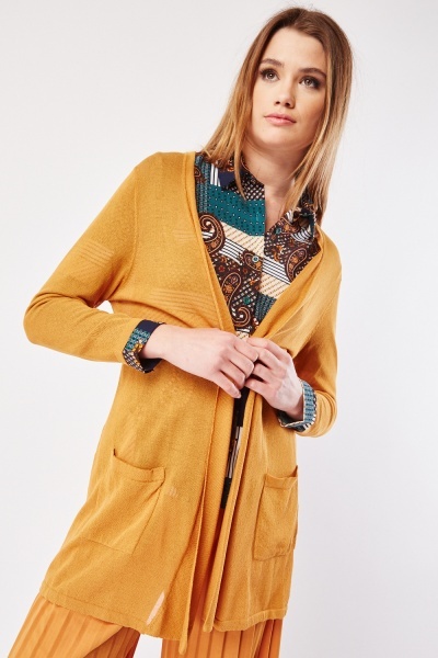 Image of Open Front Thin Cardigan