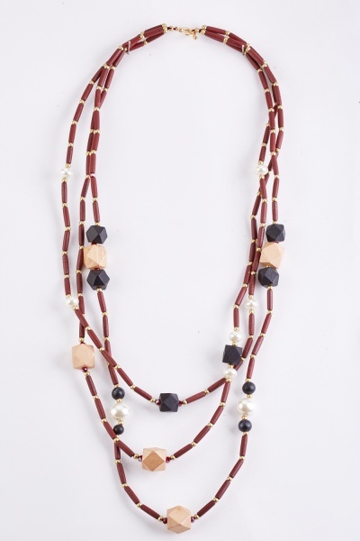 Tiered Statement Beaded Necklace