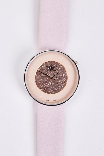 Glittered Face Dial Watch