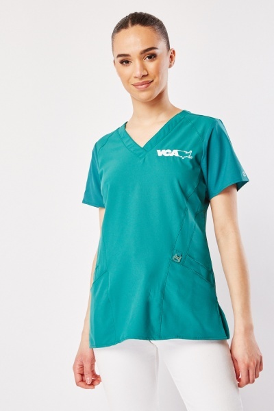 Image of Embroidered Logo Short Sleeve Top