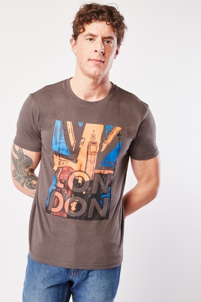 London Town Graphic Cotton T-Shirt