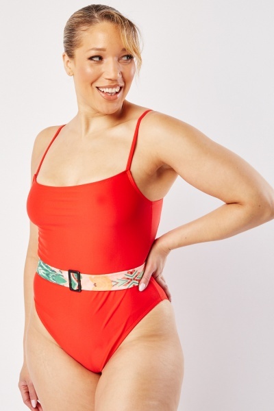 Image of Belted Detail Swimwear