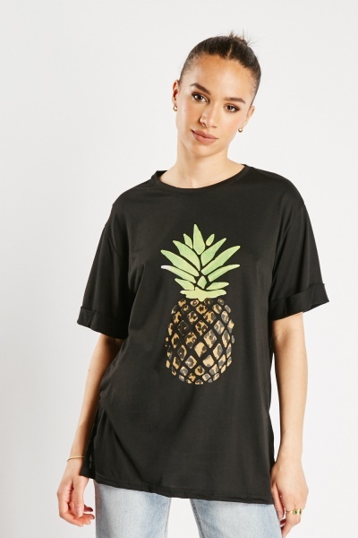 Pineapple Print T-Shirt