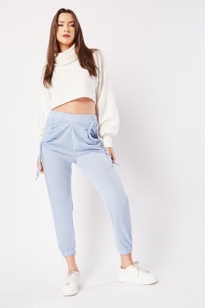 Image of Drawstring Pocket Front Trousers