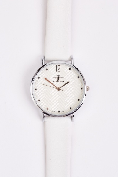 Weave Textured Face Dial Watch