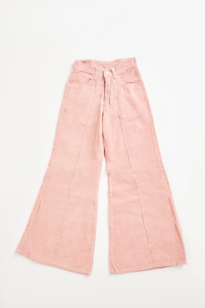 Corduroy Flared Cotton Trousers