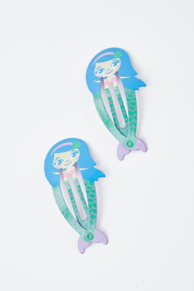 Mermaid Kids Snap Hair Clip Set
