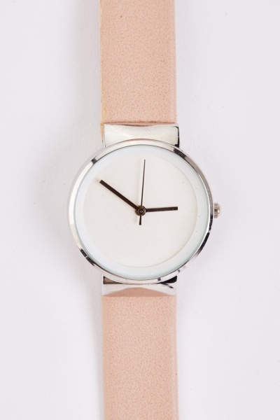 Image of Round Face Plain Watch