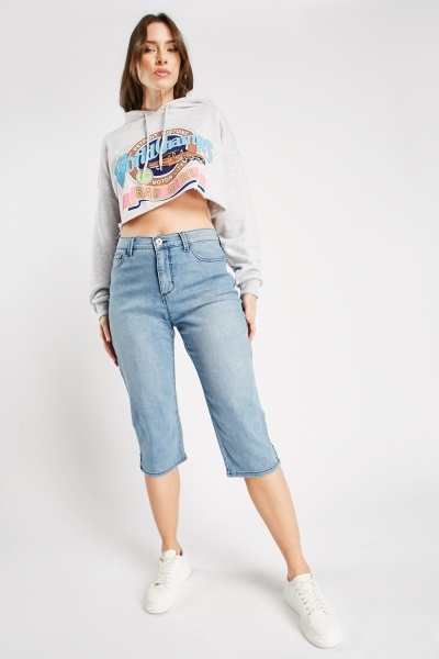 Denim Capri Length Jeans