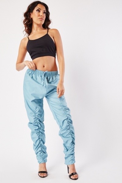 Centre Front Ruched Panel Trousers