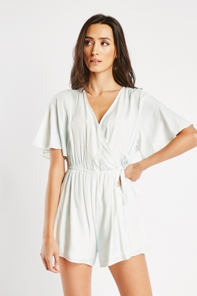 Shimmery Wrap Playsuit