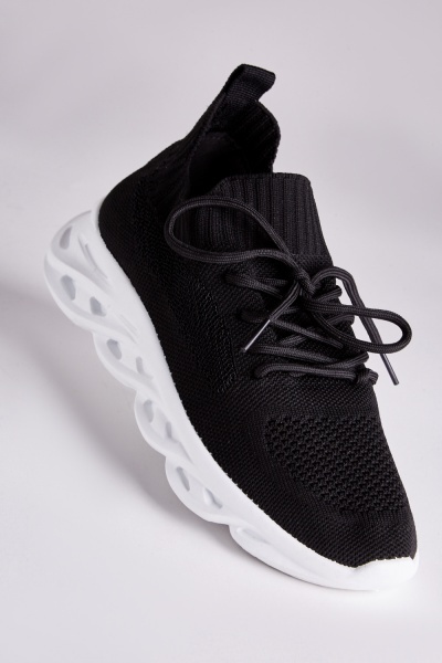 Lacing Insert Knit Trainers