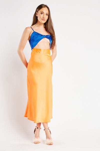 Image of Cut Out Colour Block Dress