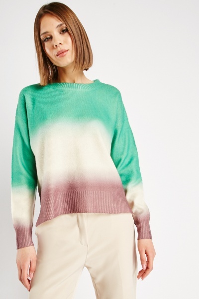 Image of Ombre Knitted Jumper