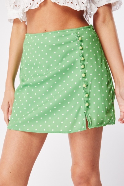 Polka Dot Mini Skirt