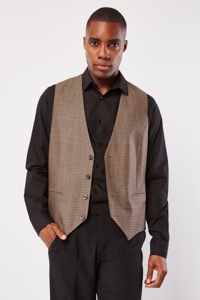 Image of Textured Mens Waistcoat