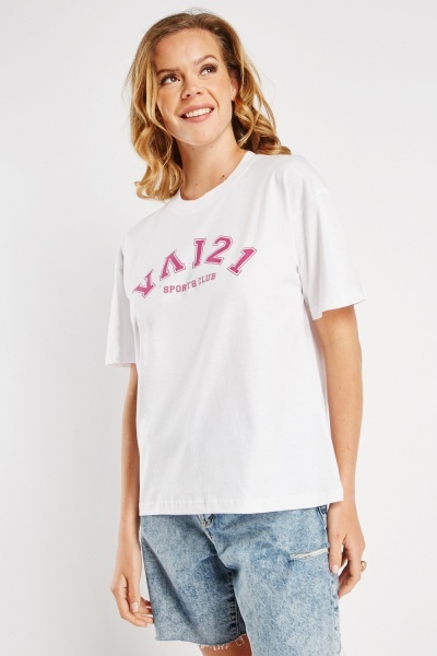 Image of Cotton Front Logo T-Shirt