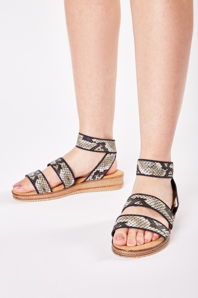 Python Multiple Strap Sandals