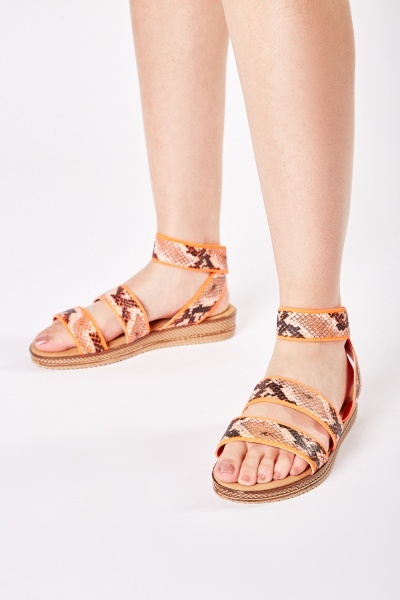 Python Multiple Strap Sandals